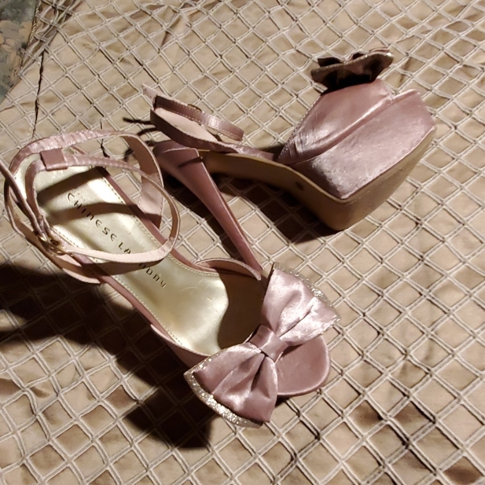 Platform High Heels (Rose Gold)